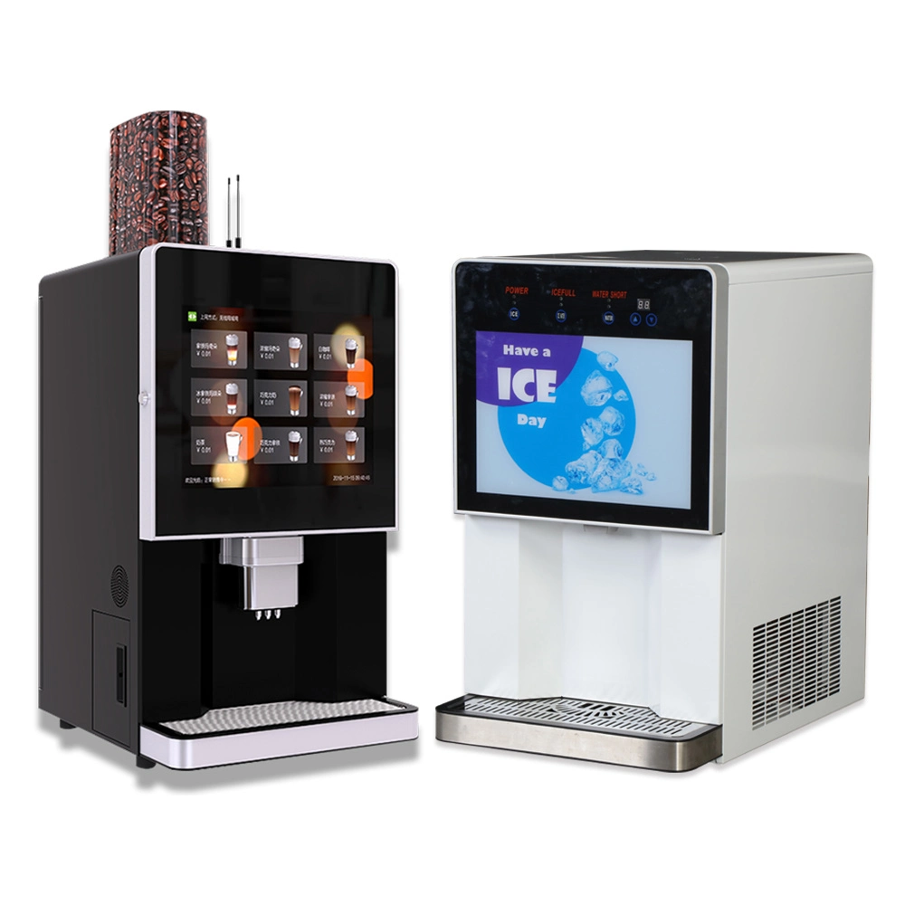 Smart Table Type Ice Coffee Vending Machine with Ice Maker