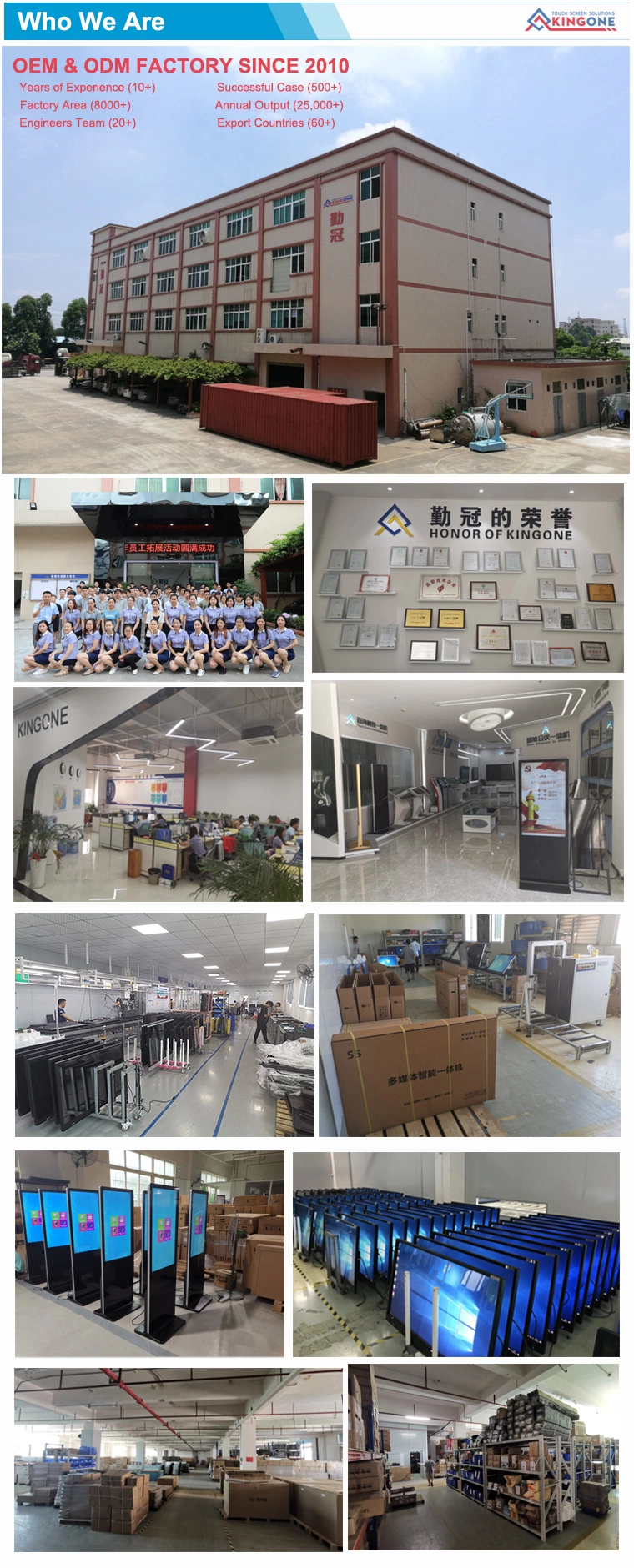 Digital Signage Video Supported 4K Mount Wall Mounted Display Advertising Equipment
