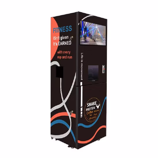 Auto Touch Screen Coin Operate Protein Shakes Cold Energy Drink Black Instant Cold Milk Tea Juice Cafe Coffee Vending Machine Factory