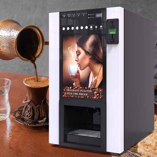 Factory Direct Supply Coin Operated Turkish Coffee Vending Machine