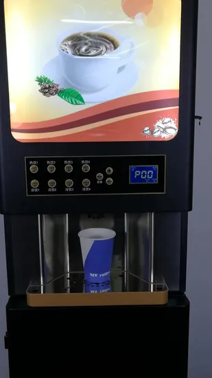 Hot/Cold Beverage Coffee Vending Machine Full
